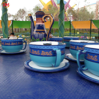Attractions de parc d'attractions : Manèges mécaniques, Manège des tasses rotatives, Manège des tasses à café