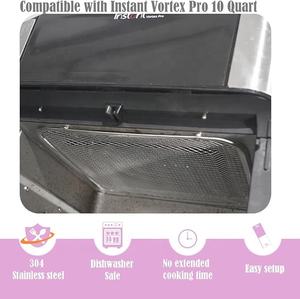 Protector contra Salpicaduras <span class=keywords><strong>para</strong></span> <span class=keywords><strong>Freidora</strong></span> de Aire, Magnético, de Acero Inoxidable, Apto <span class=keywords><strong>para</strong></span> Freidoras de Aire <span class=keywords><strong>Cosori</strong></span>/Ninja/Instant Vortex de 5.8-12 Cuartos, <span class=keywords><strong>Accesorios</strong></span> <span class=keywords><strong>para</strong></span> Freidoras de Aire - Product Image 5