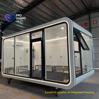 Cabine mobile de luxe Apple, capsule spatiale préfabriquée, mini-maison pour bureau de jardin et glamping de vacances