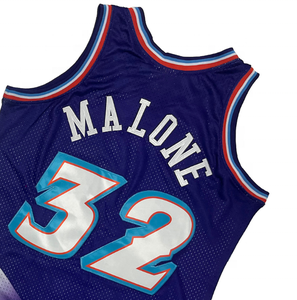 准备发货卡尔·马龙紫色1996-97最佳质量缝制篮球服 - Product Image 1