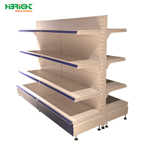 תצוגה מסחרית דו צדדית צד אחד לבן צד אחד נוחות מתכתי חנות סופרמרקט מדפי - Product Image 2