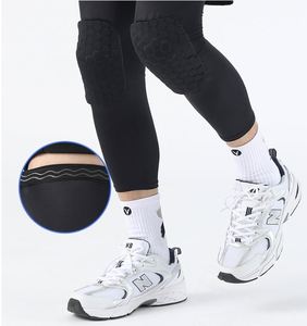 สนับเข่าแบบยาวสำหรับเล่นกีฬาที่รัดเข่าสำหรับเล่นวอลเลย์บอลบาสเกตบอลยิมฝึกซ้อมอุปกรณ์ป้องกันเข่าสนับแข้งสำหรับเล่นฟุตบอล - Product Image 4