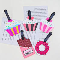 Porte-cartes de voyage artisanal en PVC souple, étiquette de bagage imprimée en caoutchouc, accessoires de voyage pour cartes d'identité de valise