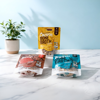 Pochette d'emballage alimentaire personnalisée refermable pour poulet congelé avec fermeture éclair, résistante à l'humidité, en PET NY PE, pochette à fermeture éclair verticale