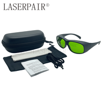 Lunettes de protection laser dentaire en polycarbonate CE EN207 200-460nm OD6+ 630-670nm OD2+ 800-1090nm OD7+ Anti-rayures Monture complète