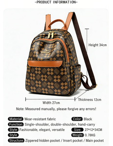 Bolsa de Designer Luxuosa Personalizável de Alta Qualidade em Estoque, Material PU, Mochila com Padrão Geométrico para Uso Diário - Product Image 5