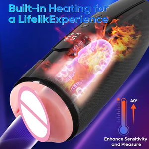 3 in 1 Electric Aircraft 7 Heating Oral Sucking Thrusting Vibration App Remote Control Male <b>Masturbation</b> Cup - Product Image 4