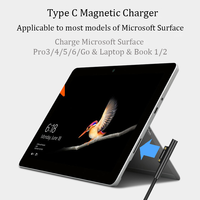 Pour Microsoft Surface Pro 3 4 5 6 Go, alimentation de type C DC PD, câble de charge rapide 15V 4A 65W 102W pour Surface Pro 3/4/5/6/7/GO