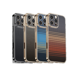 <span class=keywords><strong>Coque</strong></span> de protection ultra-fine 0,5 mm antichoc et anti-rayures en fibre de carbone Para-Aramide 1500D pour <span class=keywords><strong>iPhone</strong></span> 17 <span class=keywords><strong>Pro</strong></span> Max - Product Image 1