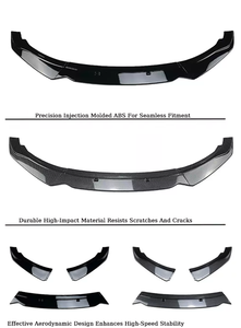 Kit <span class=keywords><strong>carrosserie</strong></span> sport 3 pièces de haute qualité pour <span class=keywords><strong>BMW</strong></span> Série <span class=keywords><strong>1</strong></span> F20 2015-2019, lèvre avant en ABS noir brillant effet carbone - Product Image 6