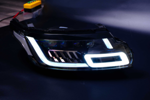 Pour Land Rover Range Rover Sport 2014-2017, mise à niveau vers 2018, phare LED à 4 lentilles L494 DOT, phare avant, phare - Product Image 4