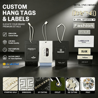 Cordon de suspension pour étiquettes de vêtements le plus vendu, personnalisé avec logo client imprimé, étiquettes en papier pour vêtements
