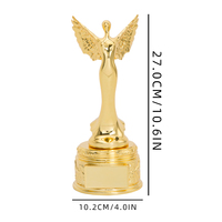 Trofeo de recuerdo del Premio conmemorativo de diseño creativo Trofeo de música y baile personalizado Premios de diosa Trofeo de metal