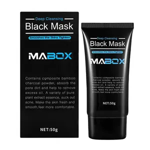 Bambu carvão vegetal mar profundo lama vampiro máscara facial pó atacado levou máscara facial preto carbono máscara facial limpo