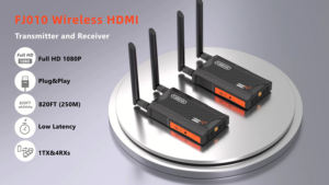 1080P Full HD, 250M HDMI Wireless Video trasmettitore e ricevitore per interni e esterni telecamera Live Streaming/fotocamera SLR in <span class=keywords><strong>TV</strong></span> - Product Image 2