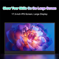 Moniteur portable sans fil Eimio 17,3 pouces 4K IPS, 100 % sRGB, pour ordinateur portable et trading – Vente chaude OEM/ODM