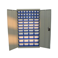 Boîte de rangement empilable en plastique, armoire d'entrepôt, bac de suspension pour vis et boulons, kits de rangement, industrielle,