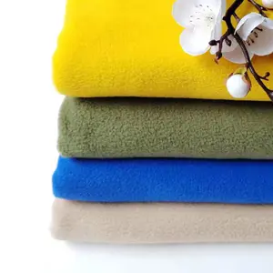 Tissu de laine polaire polyester personnalisé 100% brossé recyclé tissu de laine polaire imprimé anti-boulochage