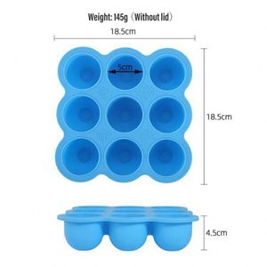 Accessoires de cuisine écologiques, moule à glace en silicone rond, mini-boules, bâtonnets en plastique pour glaces, sucettes glacées - Product Image 3
