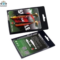 Vente en gros de leurres souples VIB de 30 g, 12 cm, 6 couleurs, tête de plomb, double queue en T, yeux 3D, leurres de pêche avec hameçons VMC