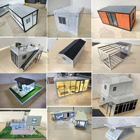 Casa Prefabricada Integrada Modelo Esqueleto de Dragón, Casa Expandible de Doble Ala Plegable, Forma Rectangular, Tamaño Personalizado