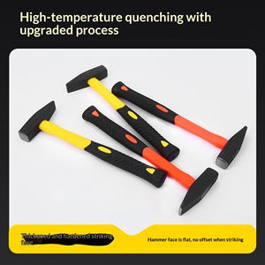 <span class=keywords><strong>Marteau</strong></span> <span class=keywords><strong>de</strong></span> charpentier à tête plate en forme <span class=keywords><strong>de</strong></span> bec <span class=keywords><strong>de</strong></span> canard, avec manche en plastique, anti-vibration, antidérapant, poignée bicolore, pour la construction - Product Image 3
