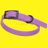 Collar para Perro de PVC y Poliéster, Clásico, Simple, Impermeable, con Hebilla de Liberación Rápida, Suave y Moderna, Talla Grande, Venta al Por Mayor Personalizada