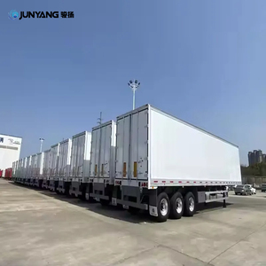 Pabrik JUNYANG Semi Trailer Reefer 2 As Roda Terbaik dengan Temperatur Ganda 53ft, Thermo King, Baja Karbon, Baja Paduan, 40T - Product Image 5