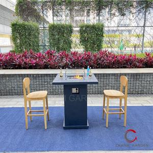 CHARM GARDEN Choix de l'architect - <span class=keywords><strong>Table</strong></span> de foyer extérieur portable en béton au gaz, style moderne, avec chauffage 65000 BTU - Product Image 5