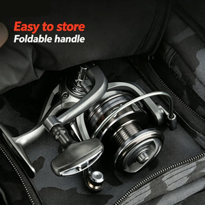 Moulinet <span class=keywords><strong>de</strong></span> pêche spinning <span class=keywords><strong>professionnel</strong></span> ultraléger, rapport <span class=keywords><strong>de</strong></span> transmission 5.2:1, résistance maximale 10 kg, pour la pêche en mer - Product Image 5