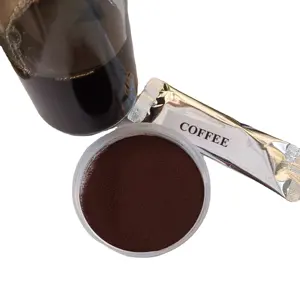 Oem Custom Goedkope Drank Cafeïnehoudende 40G Feature Suiker Smakelijke Kwaliteit 3in1 Onmiddellijke Zwarte Koffie Poeder Met 4 Gram X 20 Sticks
