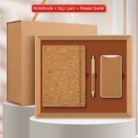 Coffret Cadeau d'Affaires Premium TRM0793 3-en-1 : Power Bank, Stylo et Câble USB pour Cadeaux d'Entreprise