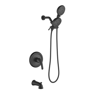 Ensemble de <span class=keywords><strong>douche</strong></span> mural thermostatique en laiton massif, finition laiton poli, avec douchette pluie encastrée et <span class=keywords><strong>mitigeur</strong></span> de <span class=keywords><strong>douche</strong></span> simple intégré à 3 sorties - Product Image 1