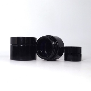 Wholesale 250ml 500ml 750ml Black Uv Tall Round Violet Screw Top Smell Proof Wide Mouth Storage Stash Glass Jars - Product Image 3