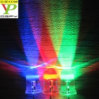 Diodes Led rondes personnalisées de 5mm rouge vert bleu jaune blanc pur blanc chaud orange ambre rose violet 1.8-3.5V 6v 12V 24V