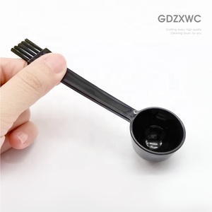 ที่ตักอาหารแบบ 2-in-<span class=keywords><strong>1</strong></span> ดีไซน์ใหม่ ขนาด 13 มล. <span class=keywords><strong>ช้อน</strong></span>ตวง 4 <span class=keywords><strong>กรัม</strong></span> สำหรับกาแฟ นมผง อุปกรณ์เสริม <span class=keywords><strong>ช้อน</strong></span>พลาสติกสีดำพร้อมแปรง - Product Image 2