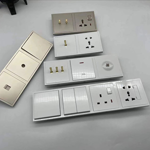 Phong Cách Người Anh 1Gang 2 Cách Tinh Khiết Đồng Chuyển Đổi Nối Kết Hợp Hộp 220V Nhà Khách Sạn Thiết Kế Điện Màu Đen Ánh Sáng Tường Chuyển Đổi - Product Image 3