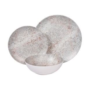 Vaisselle élégante en mélamine <span class=keywords><strong>à</strong></span> motif moucheté pour la restauration, les pique-niques, les fêtes, les dîners <span class=keywords><strong>à</strong></span> <span class=keywords><strong>domicile</strong></span> et les <span class=keywords><strong>repas</strong></span> familiaux décontractés - Product Image 1