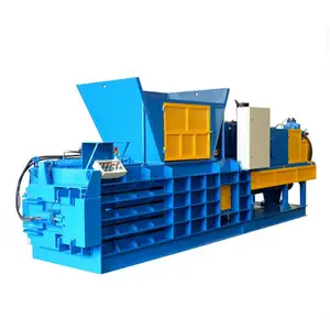 Easy to transport horizontal baling press machine for loose products such as straw