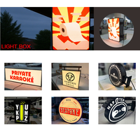 Enseigne lumineuse en acrylique pour affichage de logo de magasin de détail, fabricant d'enseignes personnalisées pour devanture de magasin, bureau, hôtel, boîte lumineuse en acrylique