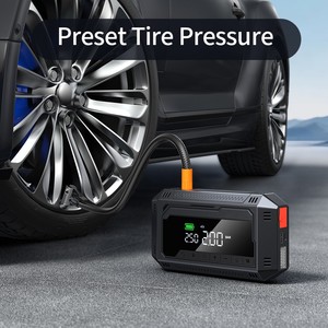 Démarreur de voiture multifonctionnel avec compresseur d'air, <span class=keywords><strong>batterie</strong></span> de 10000 mAh, gonfleur de pneus numérique 150 PSI, <span class=keywords><strong>batterie</strong></span> externe - Product Image 3