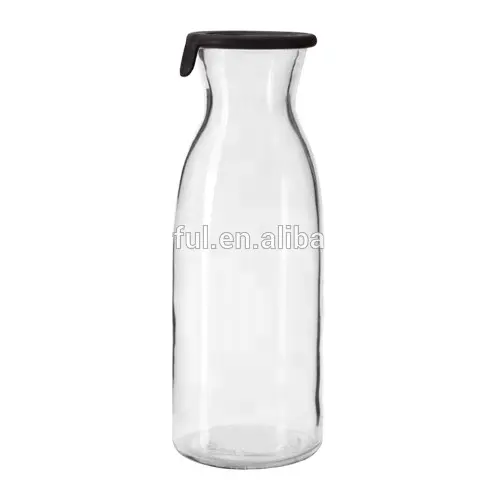 दूध पीने की बोतल अच्छी डिजाइन थोक ग्लास खाद्य ग्लास जार भंडारण बोतलें और जार टिकाऊ कस्टम पैकिंग स्वीकार्य 1000PCS