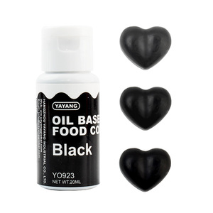 Usine en gros 20g couleurs noires <span class=keywords><strong>colorant</strong></span> <span class=keywords><strong>alimentaire</strong></span> liquide à base d'huile de qualité supérieure pour la décoration de cuisson au chocolat - Product Image 2