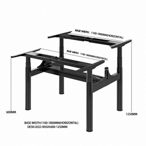 Escritorio Ergonómico Inteligente <span class=keywords><strong>2026</strong></span>, Mesa Eléctrica de 4 Patas, Dos Motores, 3 Etapas de Ajuste de Altura, Escritorio de Pie, Muebles de Oficina - Product Image 6
