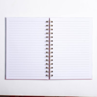 Nouveau design A5 reliure en fil journal intime personnalisé bloc-notes planificateur cahiers à spirale