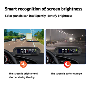 <span class=keywords><strong>Compteur</strong></span> <span class=keywords><strong>de</strong></span> <span class=keywords><strong>vitesse</strong></span> GPS X98 avec affichage tête haute à charge solaire, alarme numérique intelligente pour voiture, rappel personnalisé, électronique - Product Image 3