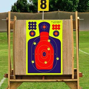 Adesivi Bersaglio Istantanei 12x18 Pollici, Autoadesivi ad Alta Visibilità, Accessorio per Allenamento di Tiro - Product Image 1
