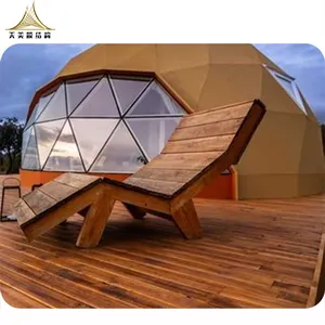 Verwarmde Eco Prefab Transparante Geodetische Koepel Hotel Glamping Tent Huis Woestijn Ronde Koepel Tent Voor Kamperen