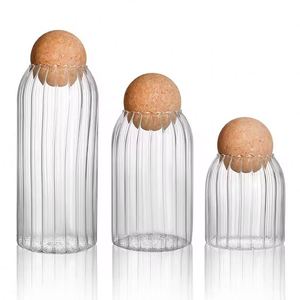 800ml Professional Borosilicate Glass Jar Microwavable Airtight <b>Storage</b> Bottle Cork Stopper Dishwasher Safe BPA Free - Product Image 6