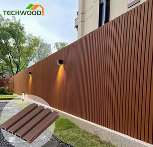 Tấm ốp tường ngoài trời bằng nhựa composite WPC hiện đại, chống thấm, dùng cho khách sạn, bệnh viện, phòng ăn, phòng khách, chống cháy - Product Image 1